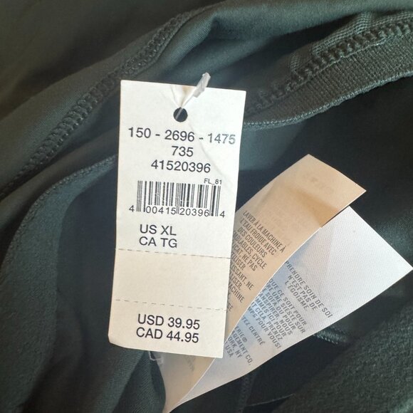 NWT - OFFLINE By Aerie Real Me XTRA High Neck Sports Bra - XXL - Dark Green - Picture 7 of 9